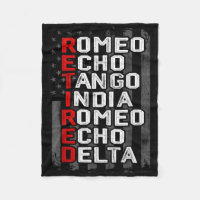 Phonetic Alphabet Retired Veteran American Flag Mi