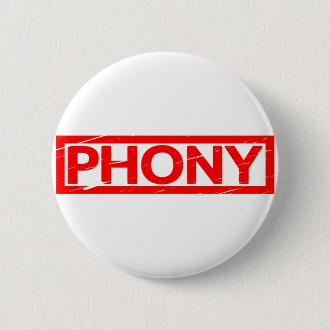 Phoney Stamp 6 Cm Round Badge (Front)