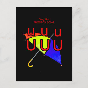 phonics postcard or flashcard