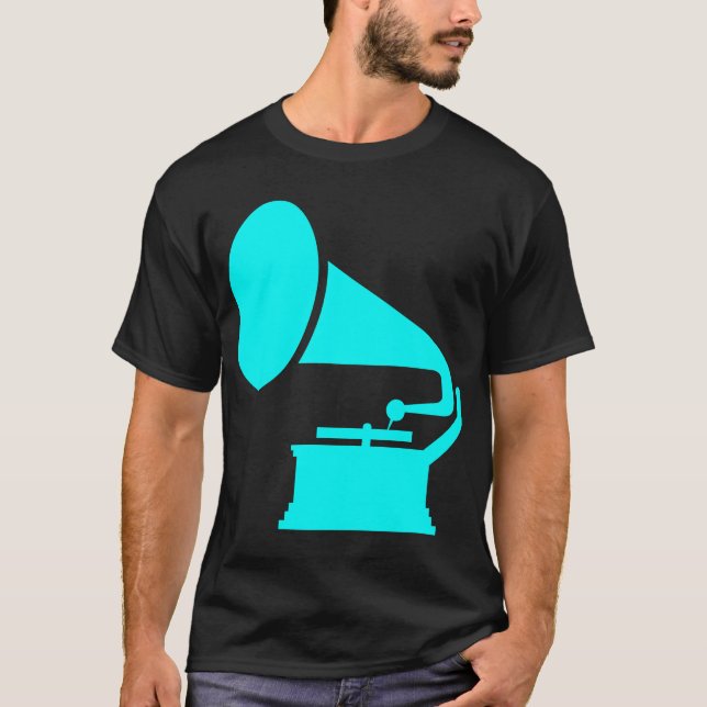 Phonograph - Cyan T-Shirt (Front)