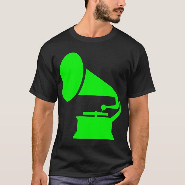 Phonograph - Green T-Shirt (Front)