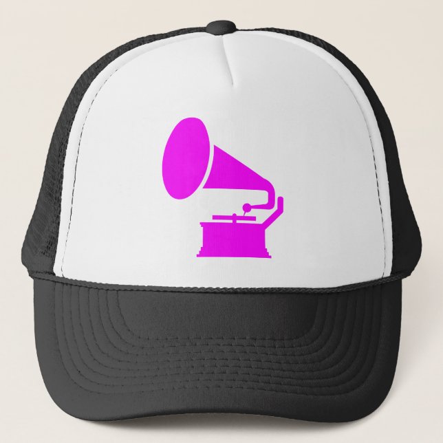 Phonograph - Magenta Trucker Hat (Front)