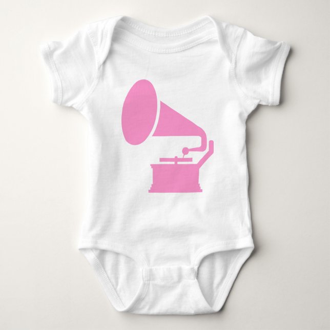 Phonograph - Pink Baby Bodysuit (Front)