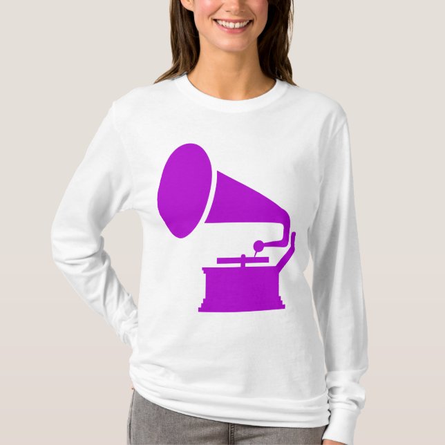 Phonograph - Purple T-Shirt (Front)