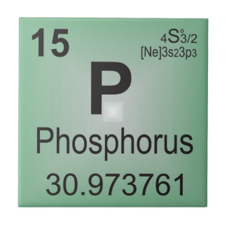 Phosphorus Individual Element - Periodic Table Tile