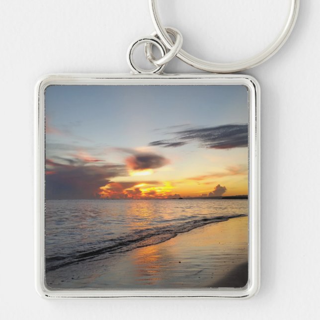 photo 109 Beach sunset Key Ring (Front)