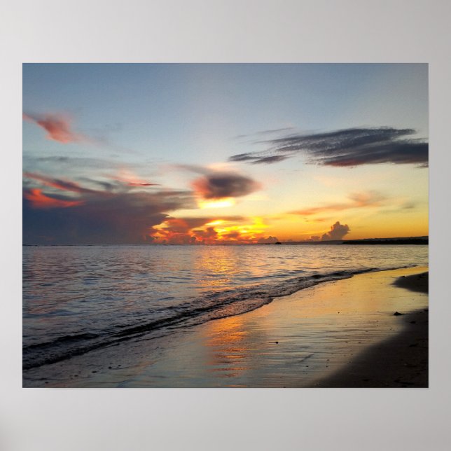 photo 109 Beach sunset Poster (Front)