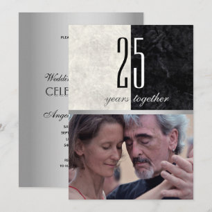 Photo 25th Wedding Anniversary Invitation