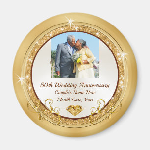Photo 50th Wedding Anniversary Favours Souvenirs M Magnet