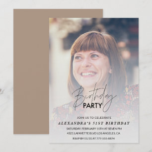 Photo 51st birthday invitation Birthday Party