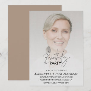 Photo 79th birthday invitation Birthday Party