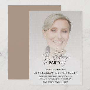 Photo 86th birthday invitation Birthday Party