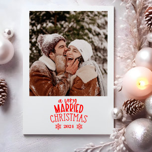 Photo A Very Married Christmas Holiday Card