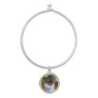 Photo (add yours| Bangle Bracelet With Round Charm