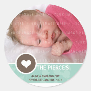 PHOTO ADDRESS SEALS :: heart spot 5