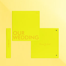 Photo Album Binder | Our Wedding | Light Mustard