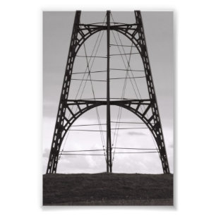 Photo Alphabet Letter A3 4x6 Black and White Print