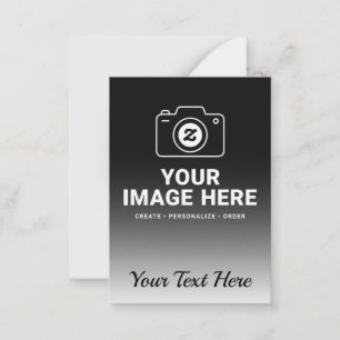 Photo and Custom Message Design Card