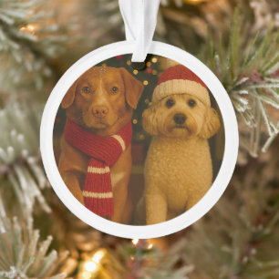 Photo and Custom Text Personalised Ornament