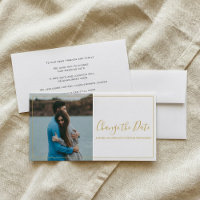 Photo and gold change the date card