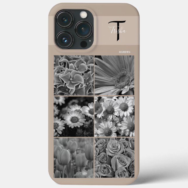 Photo and Monogram Cell Phone Case HAMbyWG (Back)
