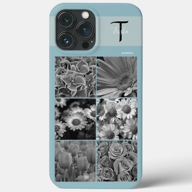 Photo and Monogram Cell Phone Case HAMbyWG (Back)