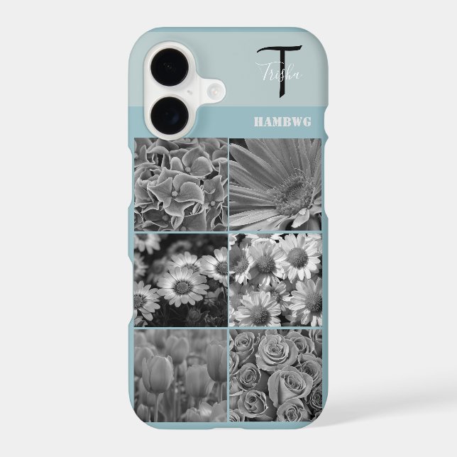 Photo and Monogram Cell Phone Case HAMbyWG (Back)