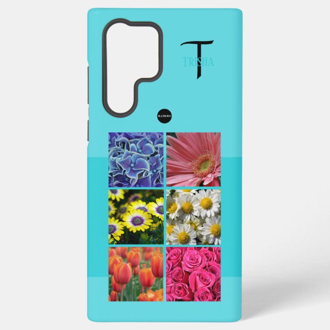 Photo and Monogram Cell Phone Case HAMbyWG (Back)