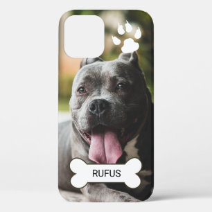 Photo  And Name Custom Made Personalised Dog iPhone 12 Case