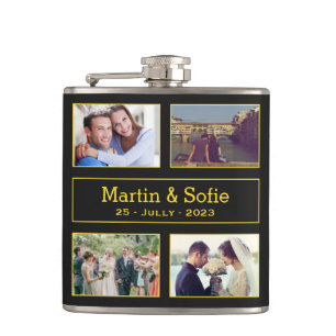 Photo and name hip flask