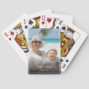 Photo and name playing cards