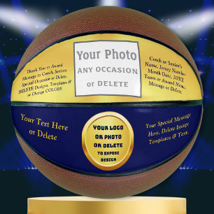 PHOTO and or LOGO BASKETBALL, Change COLORS Basketball