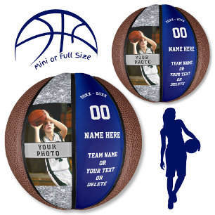 Photo and Personalised Girls Basketball Ball