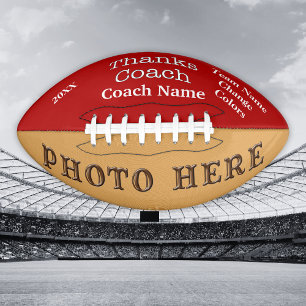PHOTO and PERSONALIZED Football Gifts for Coaches