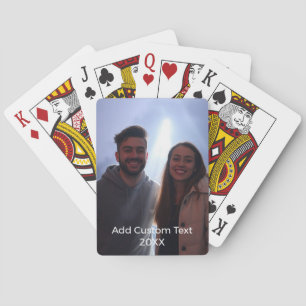 Photo and Text 2 Photo Collage Playing Cards