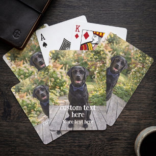 Photo And Text Personalised Custom Playing Cards