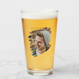 Photo and Text Personalised Glass