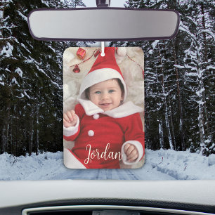 Photo and Text Personalised Keepsake Car Air Freshener