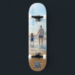 Photo and Text Skateboard Your Summer Design<br><div class="desc">Custom Photo and Text - Unique Your Own Design -  Personalised Family / Friends or Personal Gift - Add Your Text and Photo - Resize and move elements with customisation tool !</div>