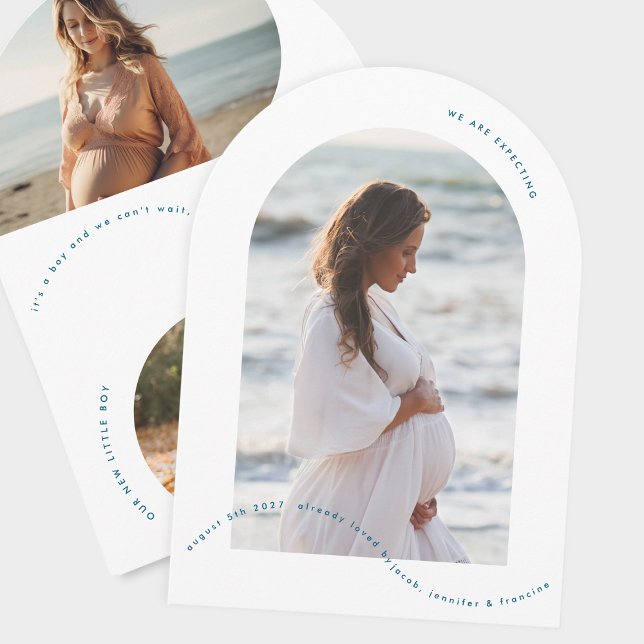 photo arch baby blue pregnancy announcement (Creator Uploaded)