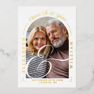 Photo Arch Calligraphy 50th Wedding Anniversary