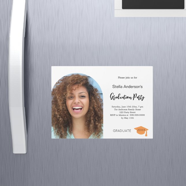 Photo arch graduation party 2025 magnetic invitation (Creator Uploaded)
