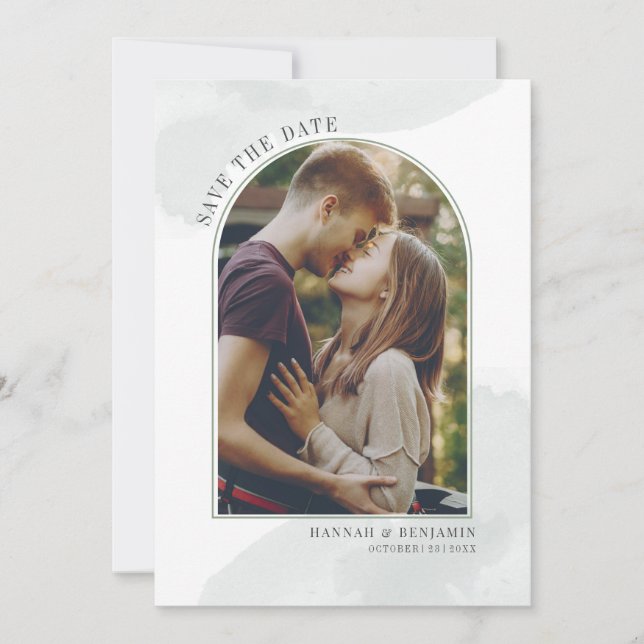 Photo Arch Modern Typography Save the Date (Front)