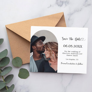 Photo arch modern wedding Save the Date Flyer