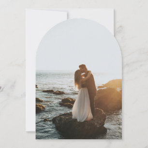 Photo Arch Shaped Wedding Invitation