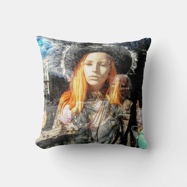  Photo Art The Guardian Angel Throw Pillow (Front)