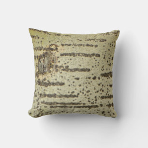 Photo aspen bark Warm grey Outdoor or indoor Cushion