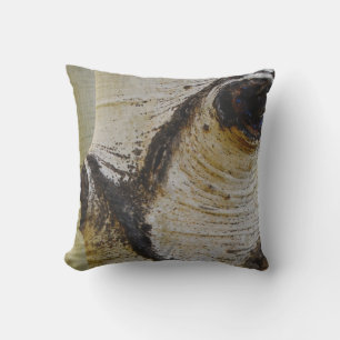 Photo aspen bark Warm grey Outdoor or indoor Cushion