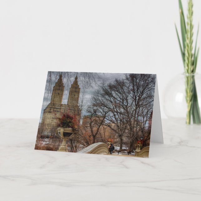 Photo at Bow Bridge in Central Park, NYC Card (Front)