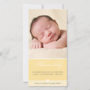 PHOTO BABY ANNOUNCEMENT :: lovely type 2
